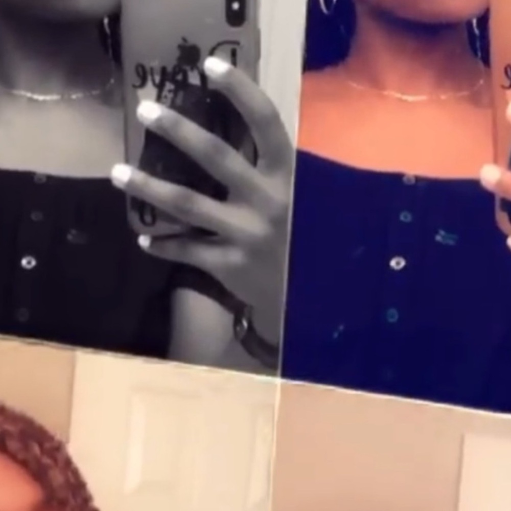 Forever 21 Black Button-Up Top